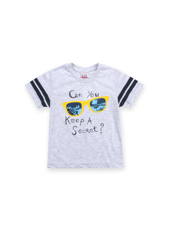 Серый летний набор детской одежды с очками (8776-86b-gray) E&H