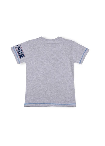 Блакитний літній набір дитячого одягу з вертольотом (10970-134b-bluegray) Breeze