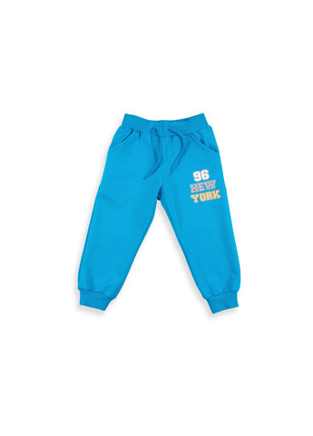 Блакитний демісезонний набір дитячого одягу "i run new york" (8278-98b-blue) Breeze