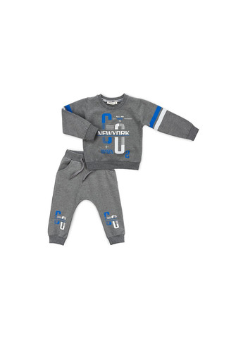 Сірий демісезонний набір дитячого одягу "new york" (11495-92b-gray) Breeze