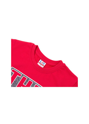 Красный летний набор детской одежды футболка "this is me" с шортами (8939-116b-red) Breeze