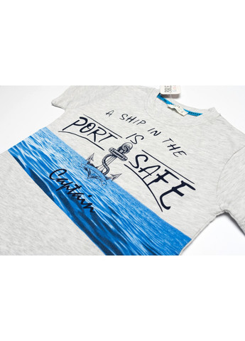 Блакитний демісезонний набір дитячого одягу з якорем (14386-110b-blue) Breeze