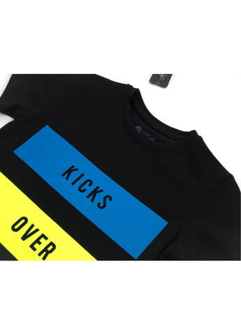 Черный летний набор детской одежды футболка с бриджами (m-120-92b-black) H.A