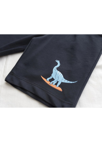 Голубой демисезонный набор детской одежды с динозаврами (16404-116b-blue) Breeze