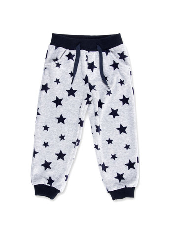 Голубой демисезонный набор детской одежды велюровый с вертолетом и штанишками в звездочку (8113-98/b-dark blue) Breeze