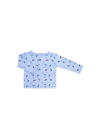 Комбинированный демисезонный набор детской одежды для мальчиков :человечек, штанишки, кофточка и шапочка (f7763.b.3-6) Luvena Fortuna