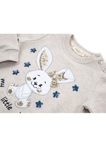 Комбинированный демисезонный набор детской одежды с зайками (13701-80g-beige) Breeze