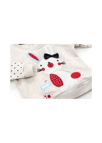 Бежевый демисезонный набор детской одежды с зайчиками (10188-86g-beige) Breeze