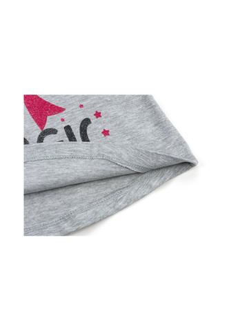 Серый демисезонный набор детской одежды с бантиками (10527-74g-gray) Breeze