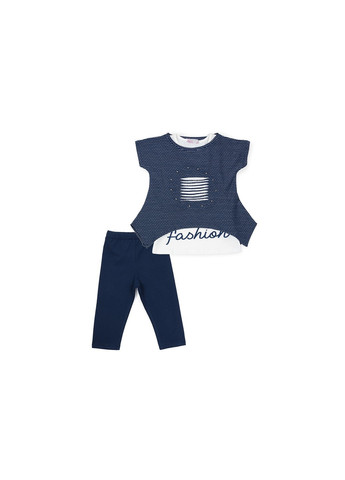 Комбинированный летний набор детской одежды с топом (7271-128g-blue) Peri Masali