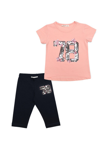 Комбинированный летний набор детской одежды "78" (14246-128g-peach) Breeze