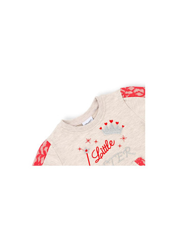 Комбинированный демисезонный набор детской одежды с кружевными вставками (10072-104b-beige) Breeze