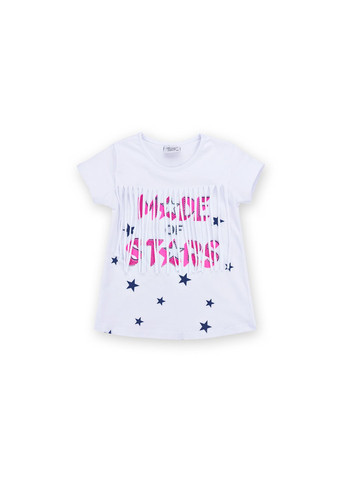 Комбінований літній набір дитячого одягу футболка із зірочками із шортами (9036-98g-white) Breeze