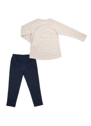 Комбинированный демисезонный набор детской одежды selfie girl (12829-104g-beige) Breeze