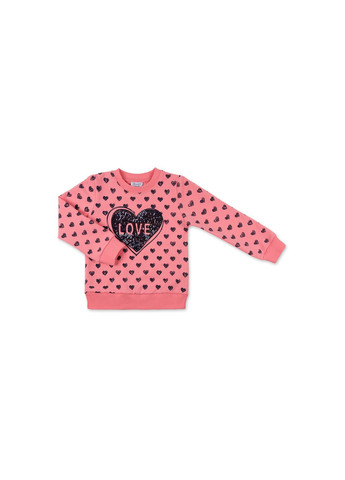 Комбінований демісезонний набір дитячого одягу кофта з брюками з котиком та бантиком (8271-104g-pink) Breeze
