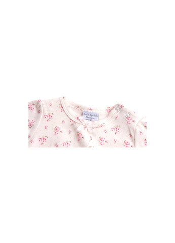 Розовый демисезонный набор детской одежды велюровый розовый с кроликом (ep6149.3-6) Luvena Fortuna