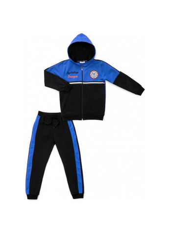 Спортивный костюм с капюшоном на молнии (12795-140B-blue) Breeze (257142751)