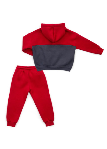 Спортивный костюм с худи на флисе (CL0215006-104-red) Cloise (257143627)