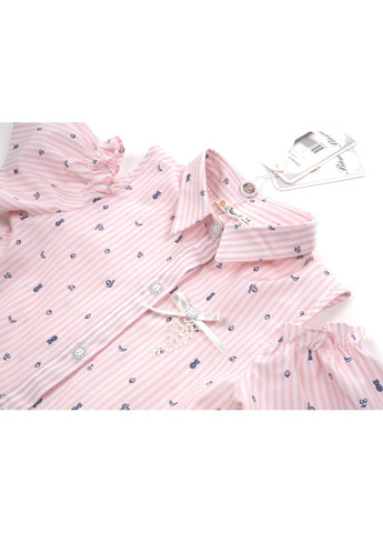 Персиковое платье с кружевом (201001-140g-peach) Bushra (257143442)