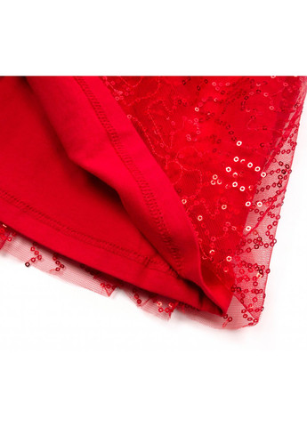Красное платье праздничное с пайетками (12740-134g-red) Breeze (257143058)