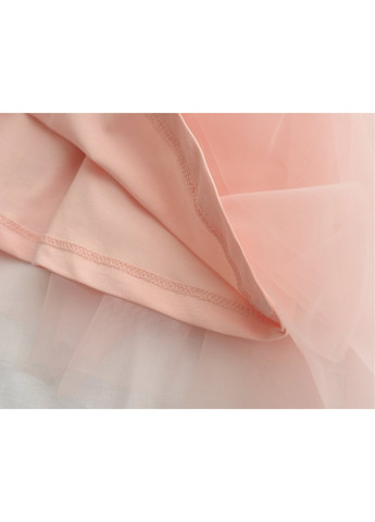 Персиковое платье с фатиновой юбкой (17149-128g-peach) Breeze (257142699)