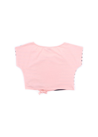 Голубое платье с сердцем в комплекте с топом (9051-134g-blue-peach) Breeze (257142283)