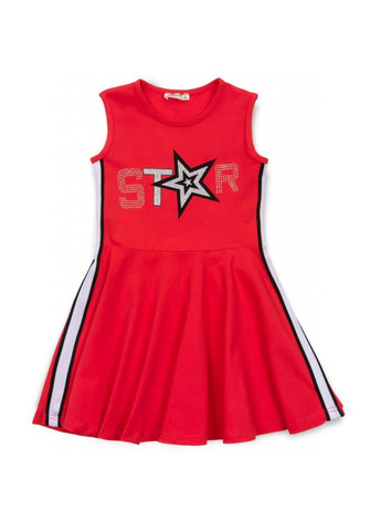 Червона сукня із зіркою (14410-128g-red) Breeze (257140069)