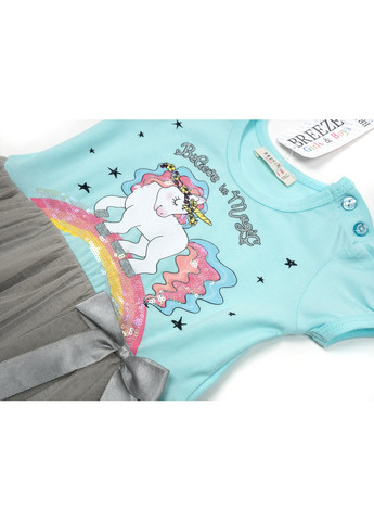 Голубое платье "believe in magic" (14102-98g-blue) Breeze (257142031)