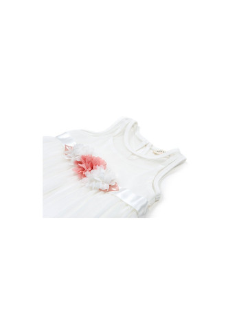 Комбінована сукня з квіточками та мереживом (12531-110g-cream) Breeze (257142271)