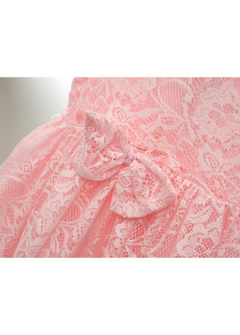 Розовое платье кружевное (15712-116g-pink) Breeze (257142229)
