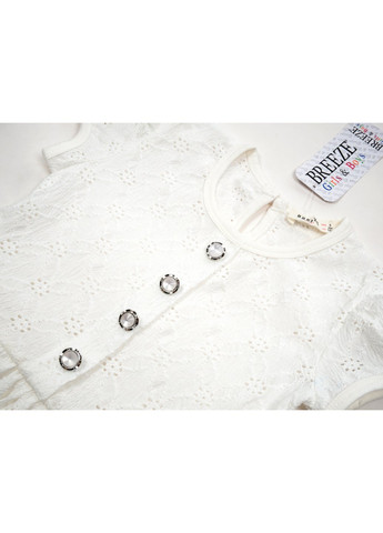 Комбінована сукня з ґудзиками (15490-104g-cream) Breeze (257142631)