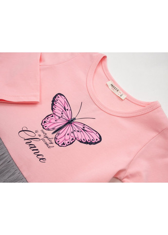 Розовое платье с бабочкой (16804-110g-pink) Breeze (257141391)