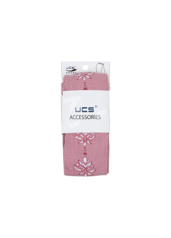 Колготки с розовыми цветочками по бокам (M0C0301-0876-3G-dark-pink) UCS SOCKS (257184345)