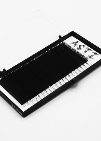 Ресницы для наращивания HYLON LASH 20 линий MIX черные, изгиб, толщина 0.10мм, длина 8-13 Asti b (257161489)