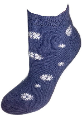 Шкарпетки плюш ТМ "Нова пара" 108с новорічні с мохнатими сніжинками НОВА ПАРА коротка висота (257155346)