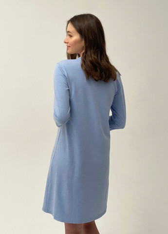 Нічна сорочка рукав 3/4 для вагітних та годування, блакитний меланж Koko boutique (257160375)