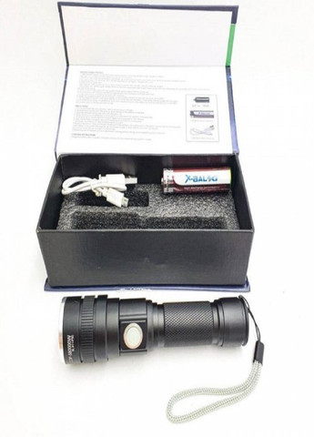 Ручной фонарь аккумуляторный X-Balog BL-611-P50 CREE P50 аккумулятор USB No Brand (257169826)