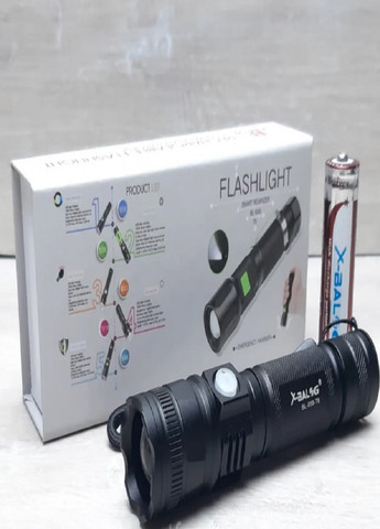 Ліхтар акумуляторний світлодіодний X-Balog ZOOM BL-558 діод T6 заряджання від USB No Brand (257169837)