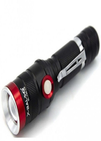 Ручний LED ліхтар акумуляторний ліхтарик увімкнення та вимкнення одним натисканням X-Balog BL-736 T6 USB No Brand (257169840)