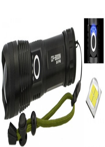 Ручной тактический фонарь X-Balog BL-X71-P50/6987 аккумуляторный 5 режимов работы Zoom з/у USB Черный No Brand (257169848)