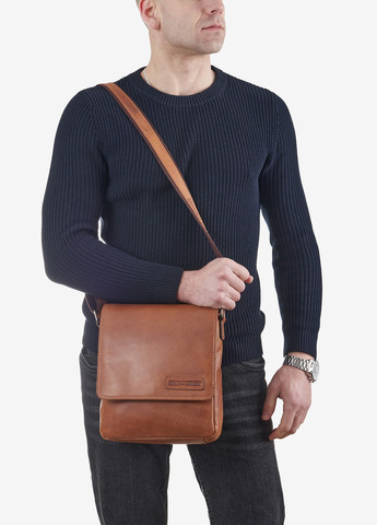 Сумка чоловіча шкіряна крос-боді середня Сrossbody HILL BURRY (257171714)