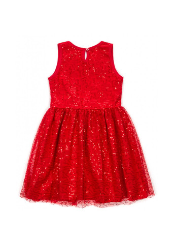 Красное платье праздничное с пайетками (12740-134g-red) Breeze (257209109)