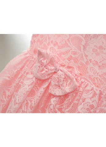 Розовое платье кружевное (15712-116g-pink) Breeze (257208316)