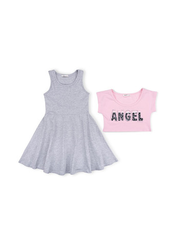 Рожева сукня з топом "angel" (10254-152g-pink) Breeze (257205783)