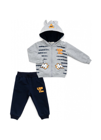 Спортивный костюм с тигриками (16109-80B-gray) Breeze (257208822)