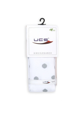Колготки в горошок із люрексу (M0C0301-2051-5G-white) UCS SOCKS (257185037)