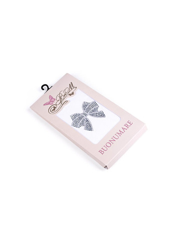 Колготки з бантиком зі страз (M0C0302-0989-139-156G-white) BNM (257184806)