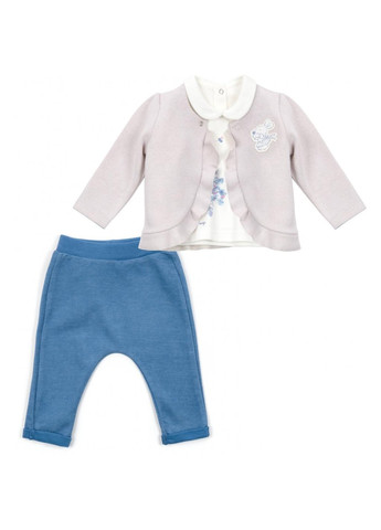 Комбінований демісезонний набір дитячого одягу із зайчиком (2404-80g-blue) Tongs