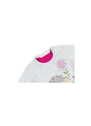 Комбинированный демисезонный набор детской одежды с ежиком (10348-68g-gray) Breeze