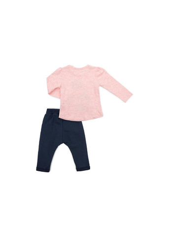Комбинированный демисезонный набор детской одежды с девочкой (11402-80g-blue) Breeze